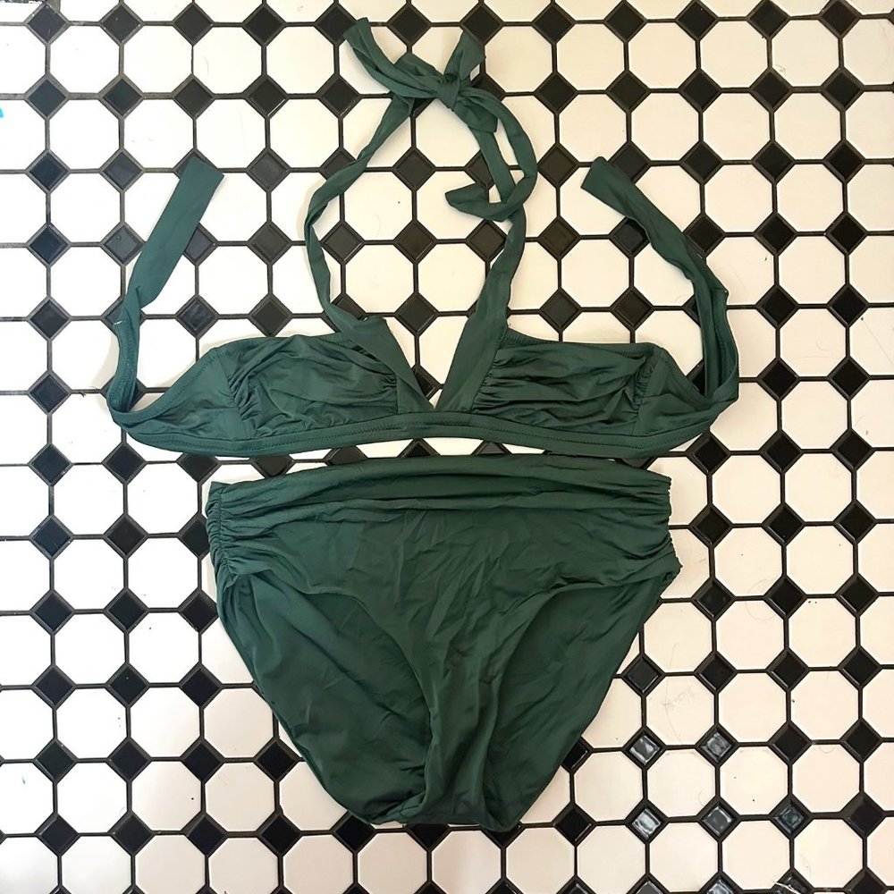 J. Crew Emerald Green Bikini Size S